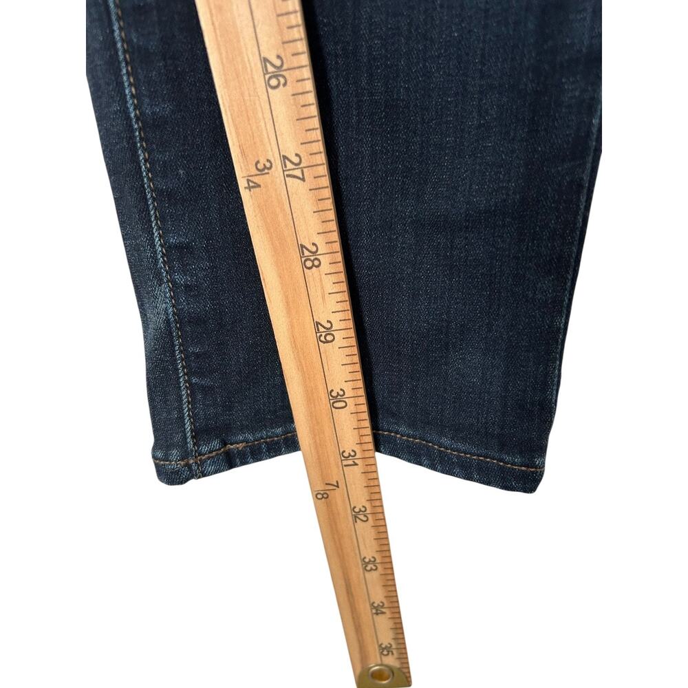Paige Skyline Skinny Jeans Womens Size 28 Mid Rise Dark Wash Blue Stretch Denim - Picture 11 of 13